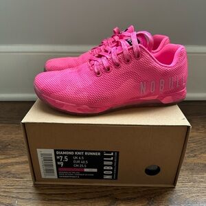 NOBULL Ladies Neon Pink Camo Trainers CrossFit Sneakers Size 8.5